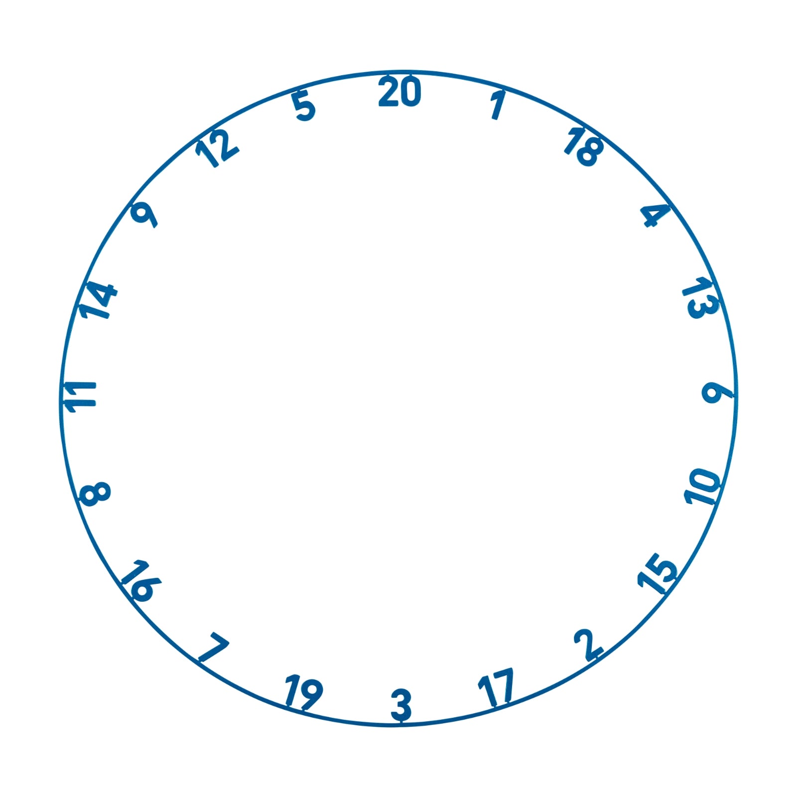 Zahlenring Dart Arctic Blue Precise180