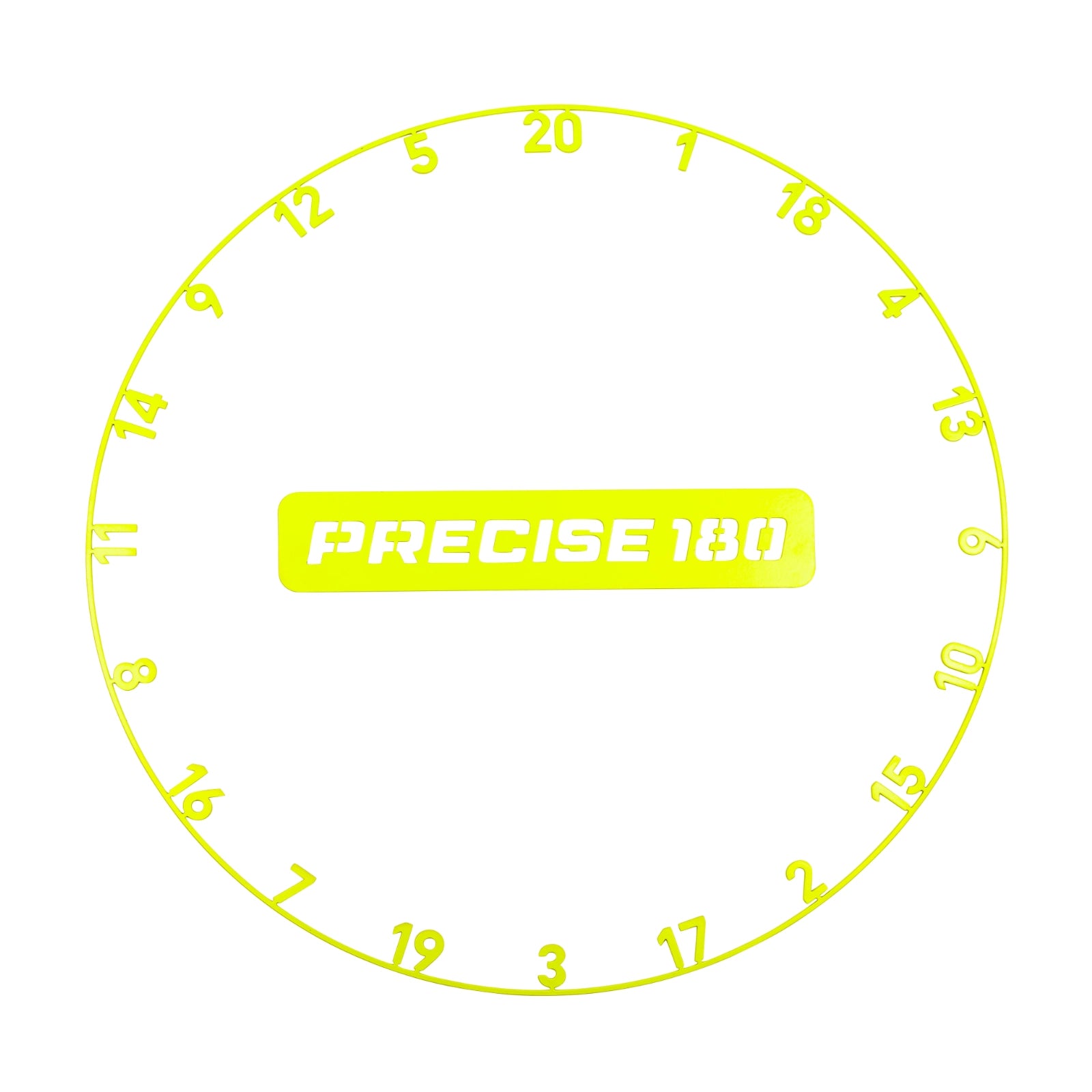 Zahlenring Dart Electric Yellow Precise180