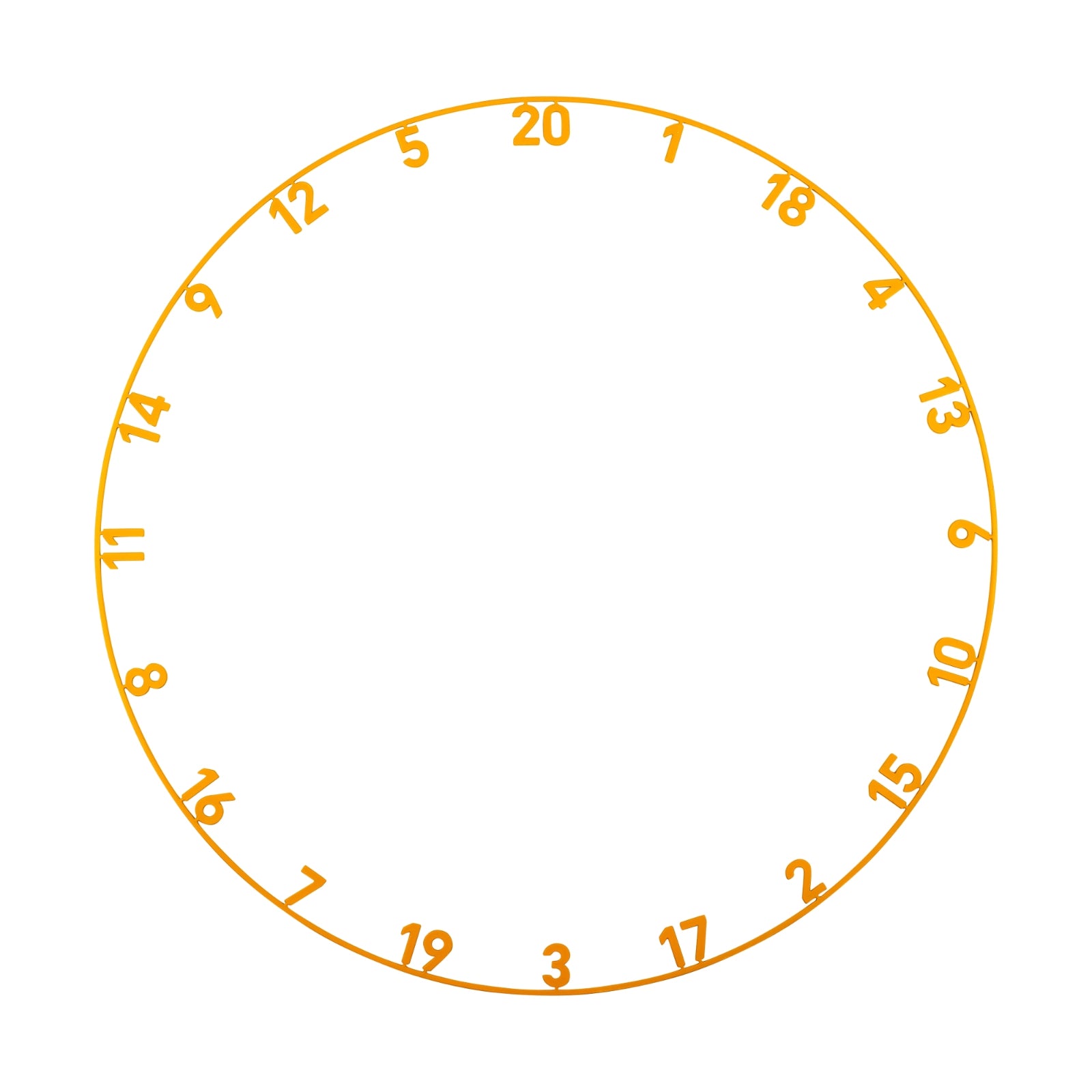 Zahlenring Dart Tiger Orange Precise180