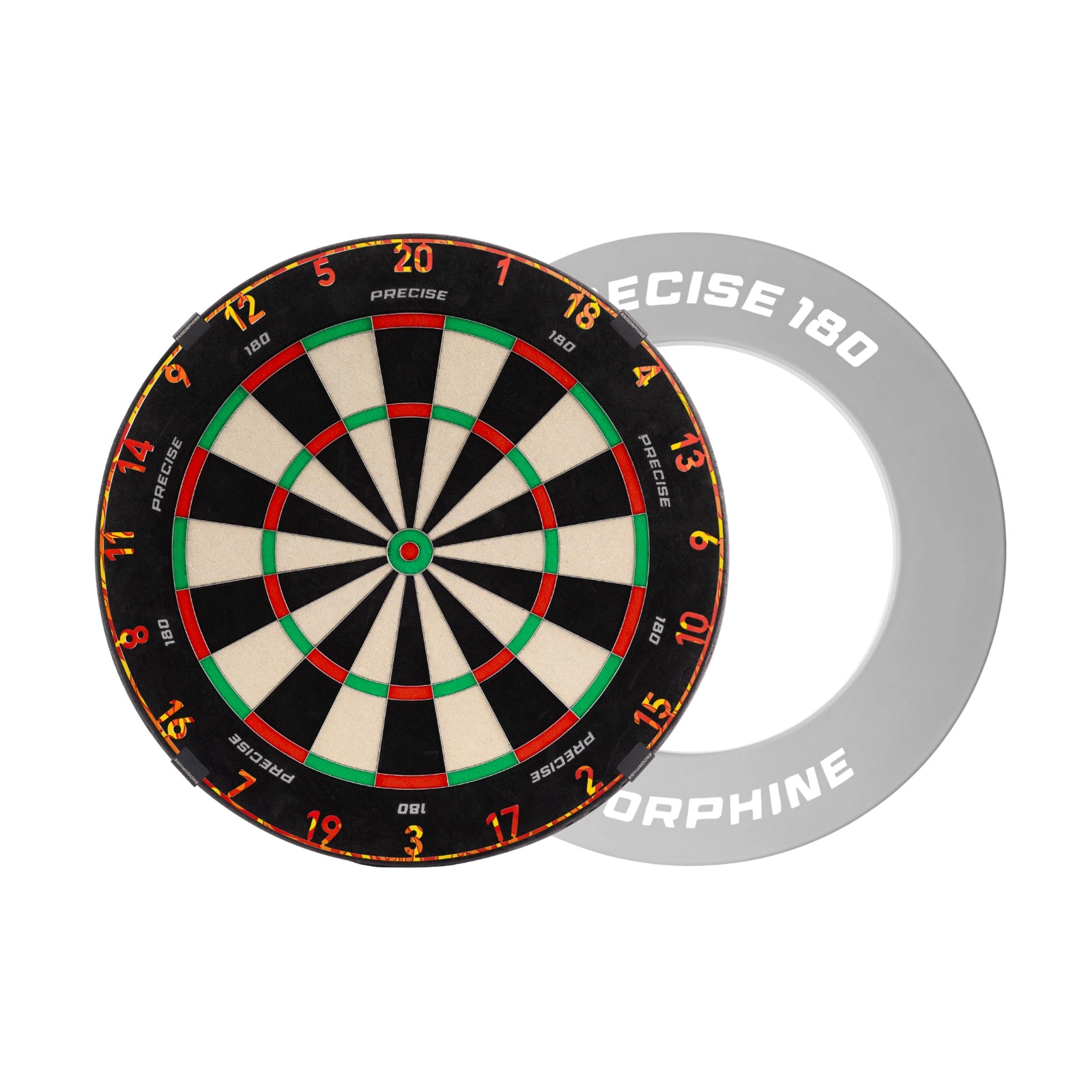Precise180 Dartboard Surround Fire Nordic