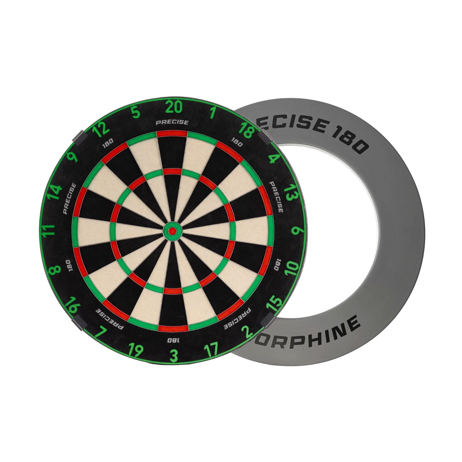 Precise180 Dartboard Surround Green Graphite