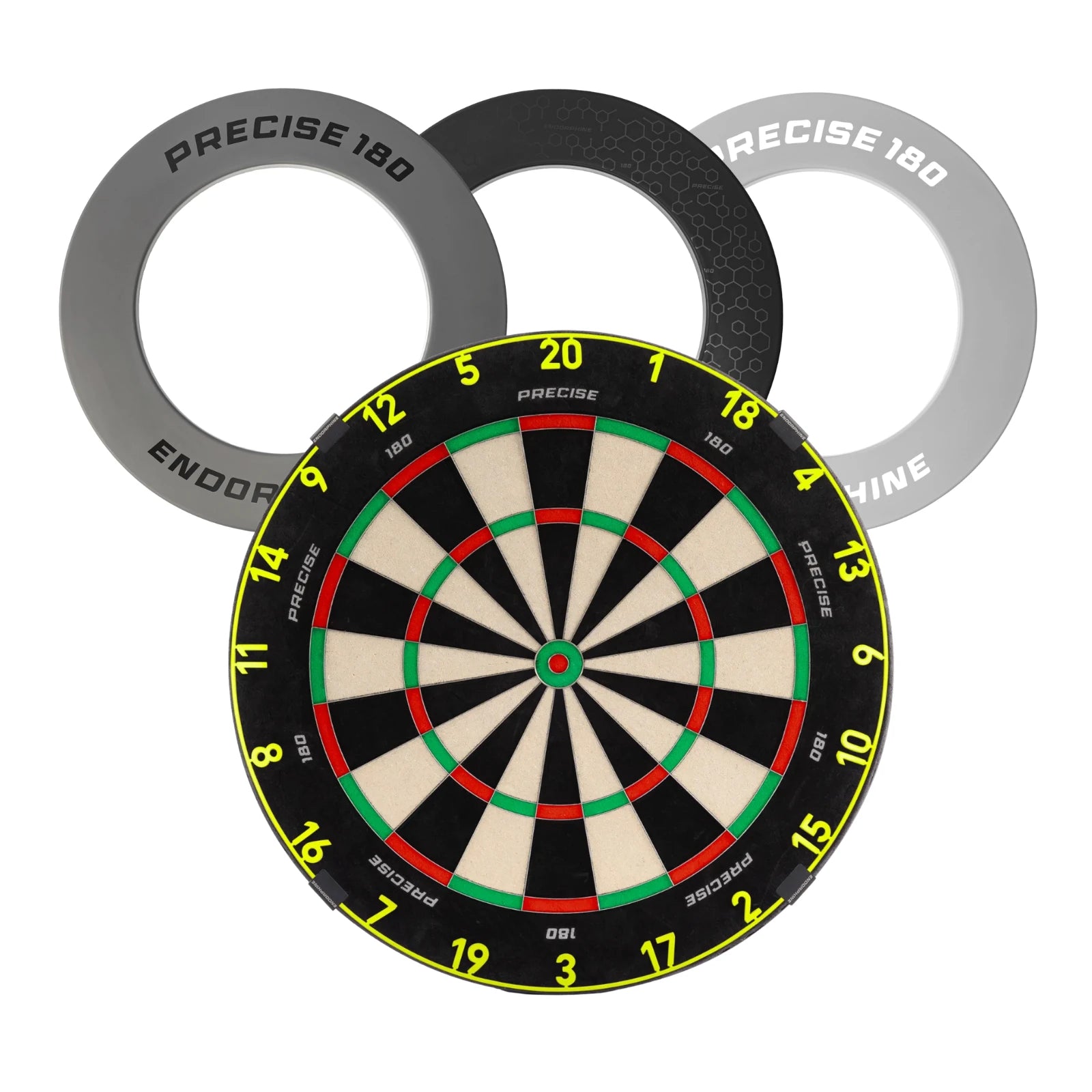 Precise180 Dartboard Surround Board Electric Yellow