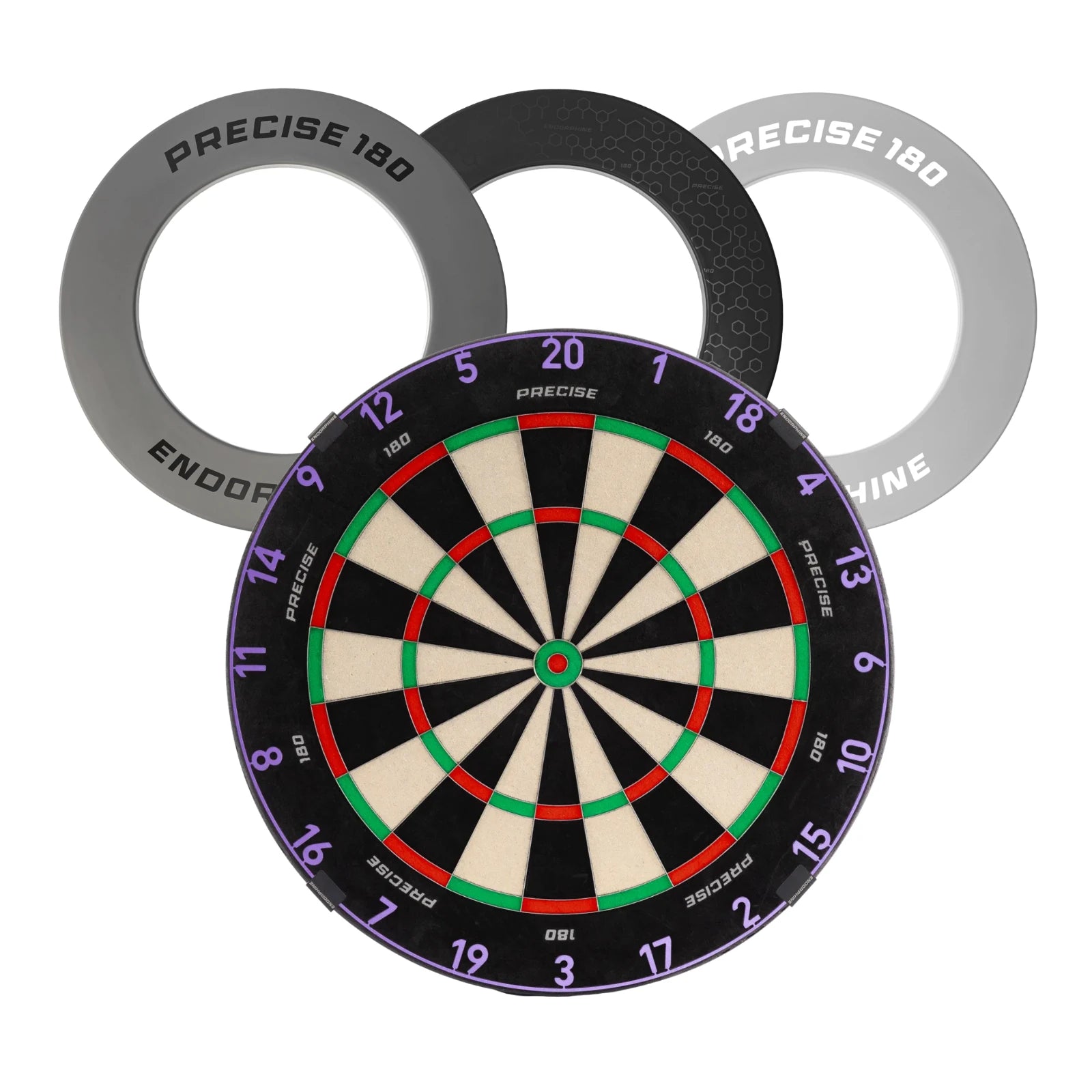 Precise180 Dartboard Surround Board Purple Pulse