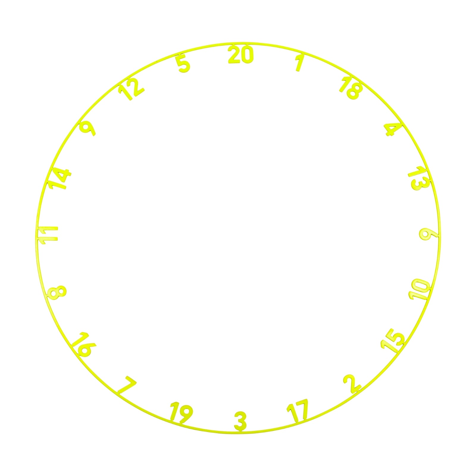 Zahlenring Dart Electric Yellow Precise180