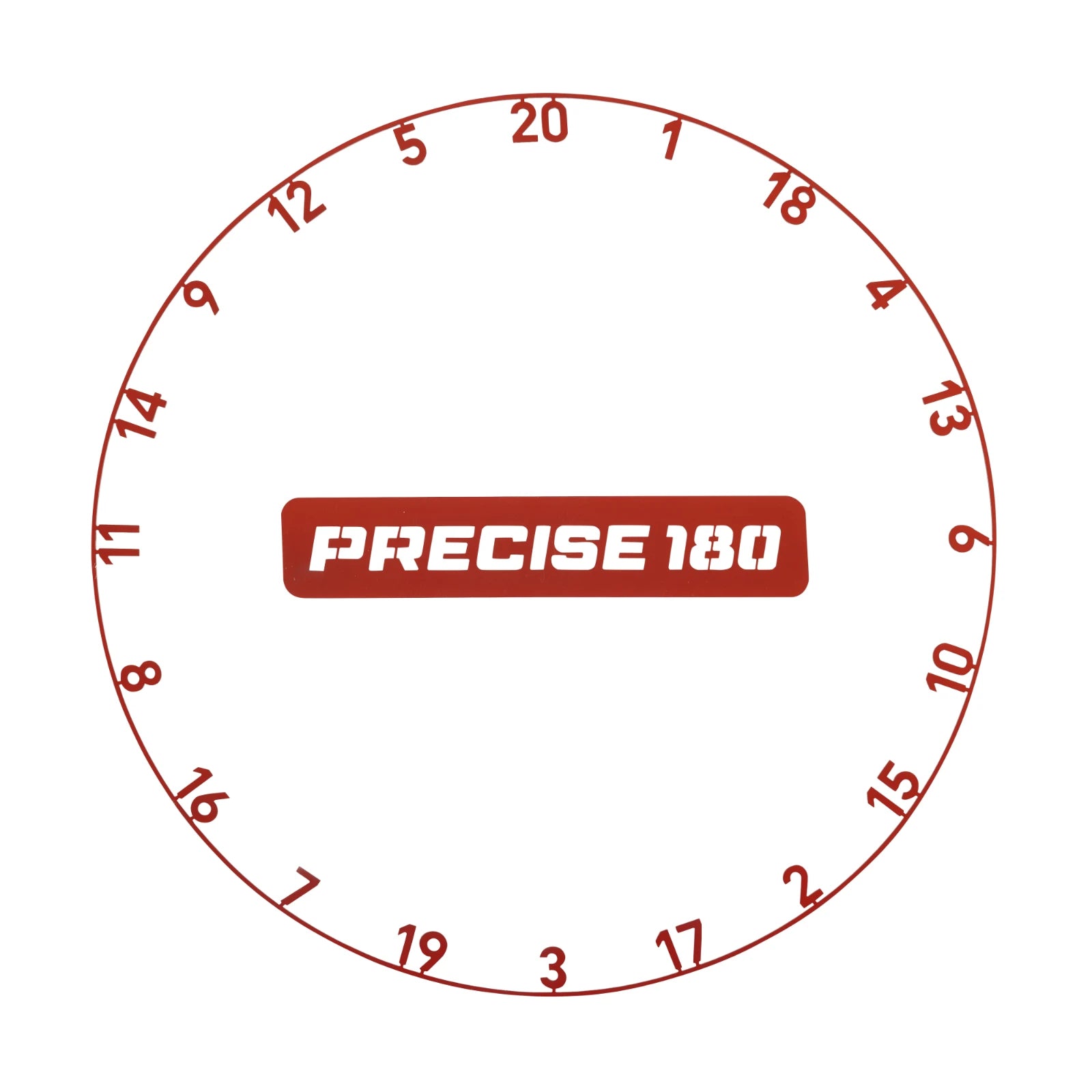 Zahlenring Dart Faded Red Precise180