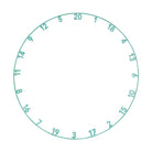 Zahlenring Dart Frozen Mint Precise180